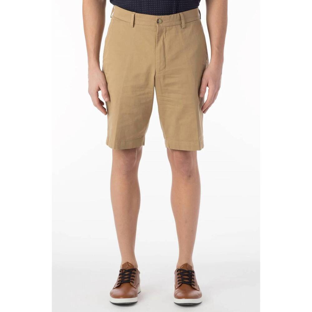 NEW BALLIN pima twill true khaki shorts in british tan